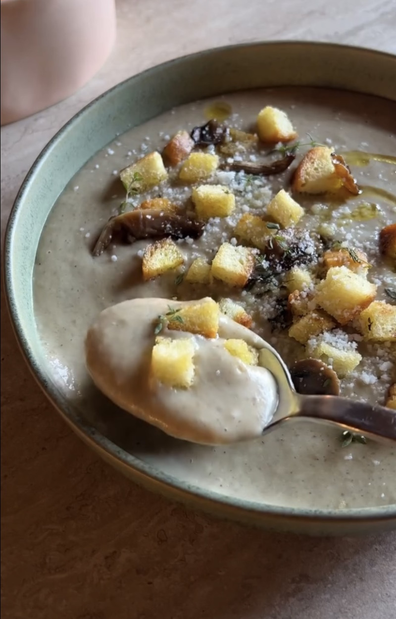 Vellutata funghi e patate arrosto ricetta