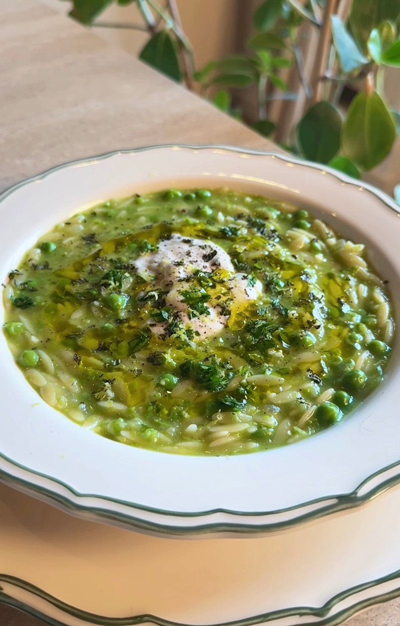 Pastina ai piselli ricetta