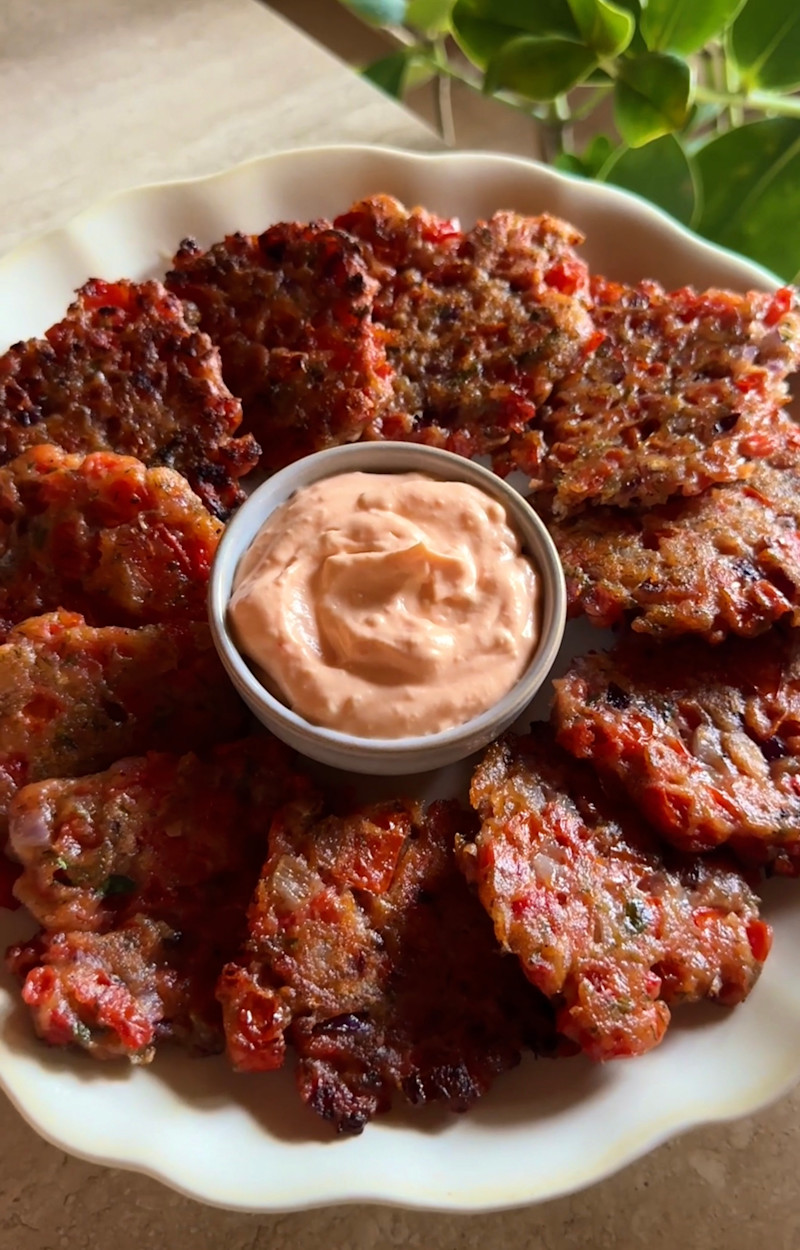 Tomato fritters ricetta