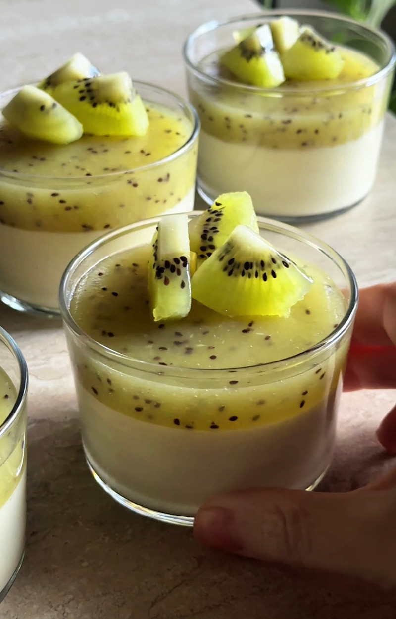 Budini kiwi e vaniglia ricetta