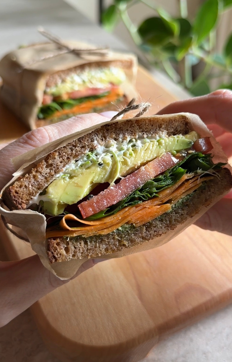 Sandwich di verdure ricetta