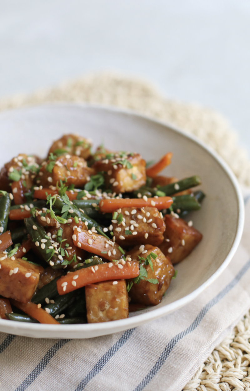 Tempeh alla piastra con salsa agrodolce ricetta