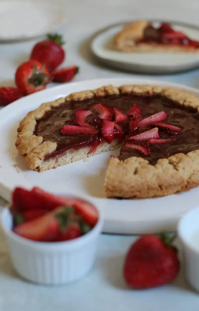 Crostata di fragole vegana ricetta