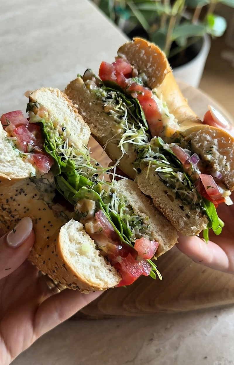Bagel estivo ricetta