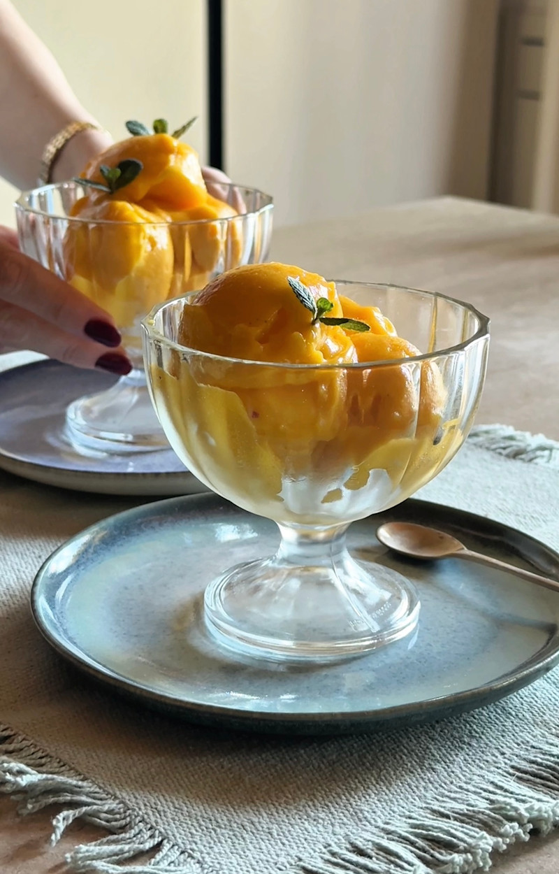 Sorbetto al mango ricetta