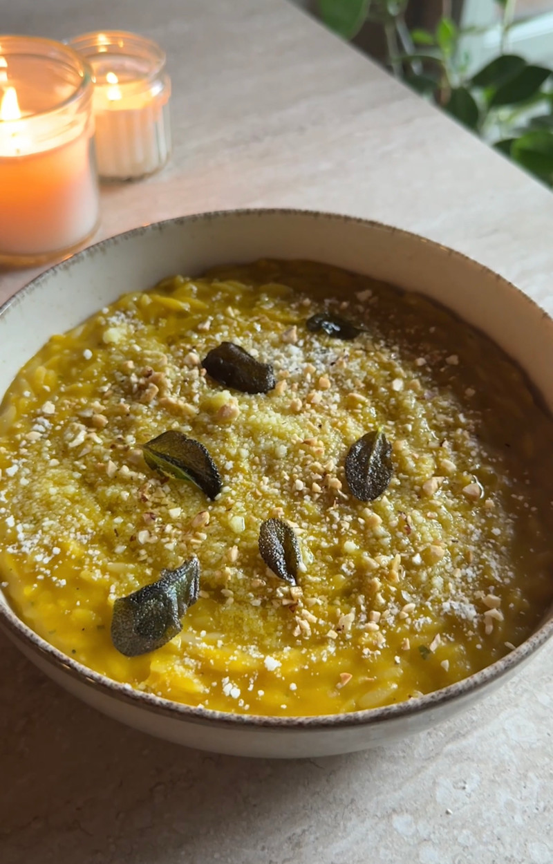 Pastina zucca e miso ricetta