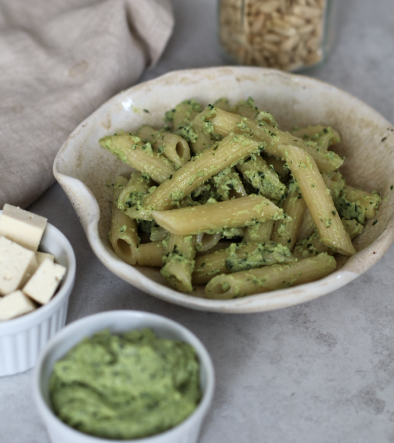 Pesto alla genovese con tofu ricetta