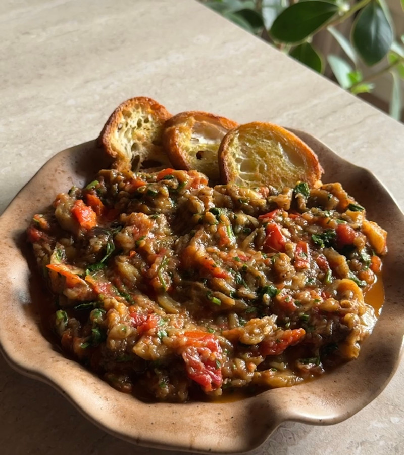 Crema di melanzane e pomodori ricetta