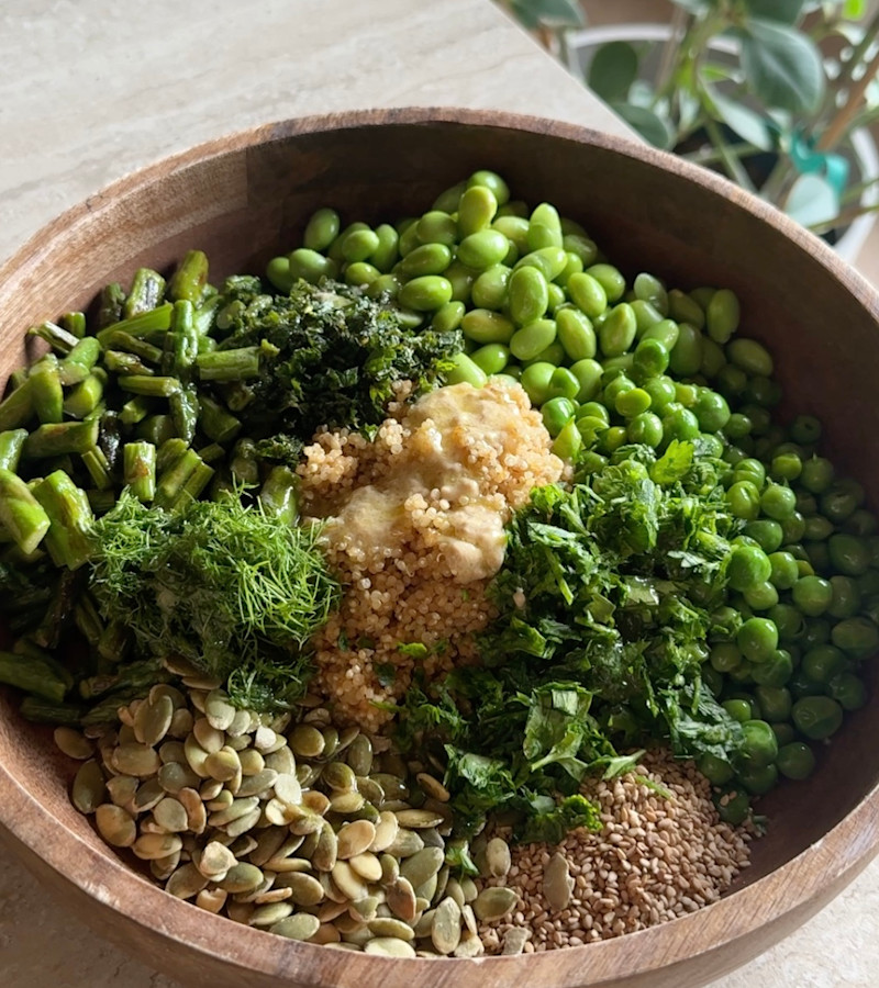 Spring quinoa salad ricetta