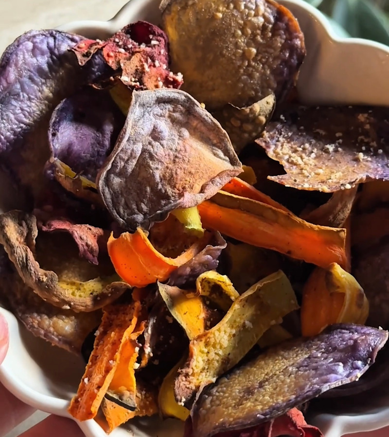 Chips di verdure ricetta