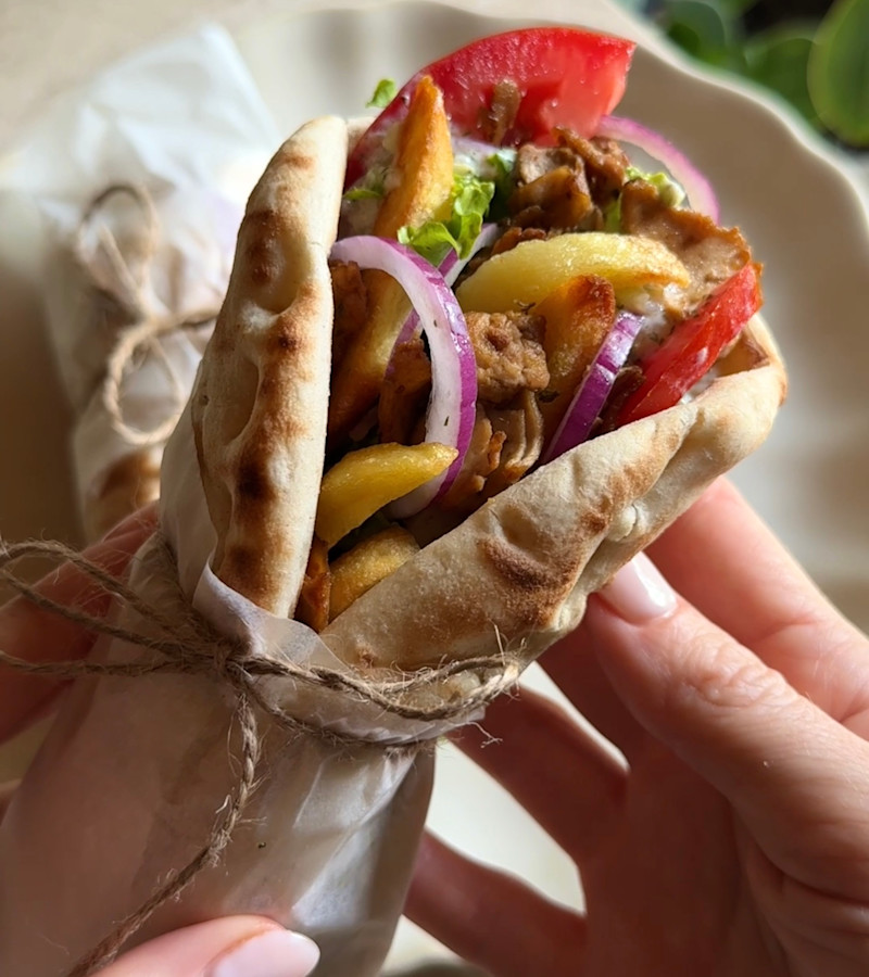 Pita greca con tofu ricetta