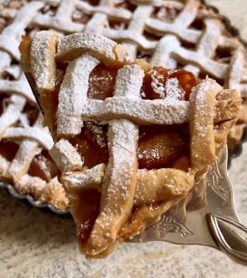 Crostata vegetale alle pesche ricetta