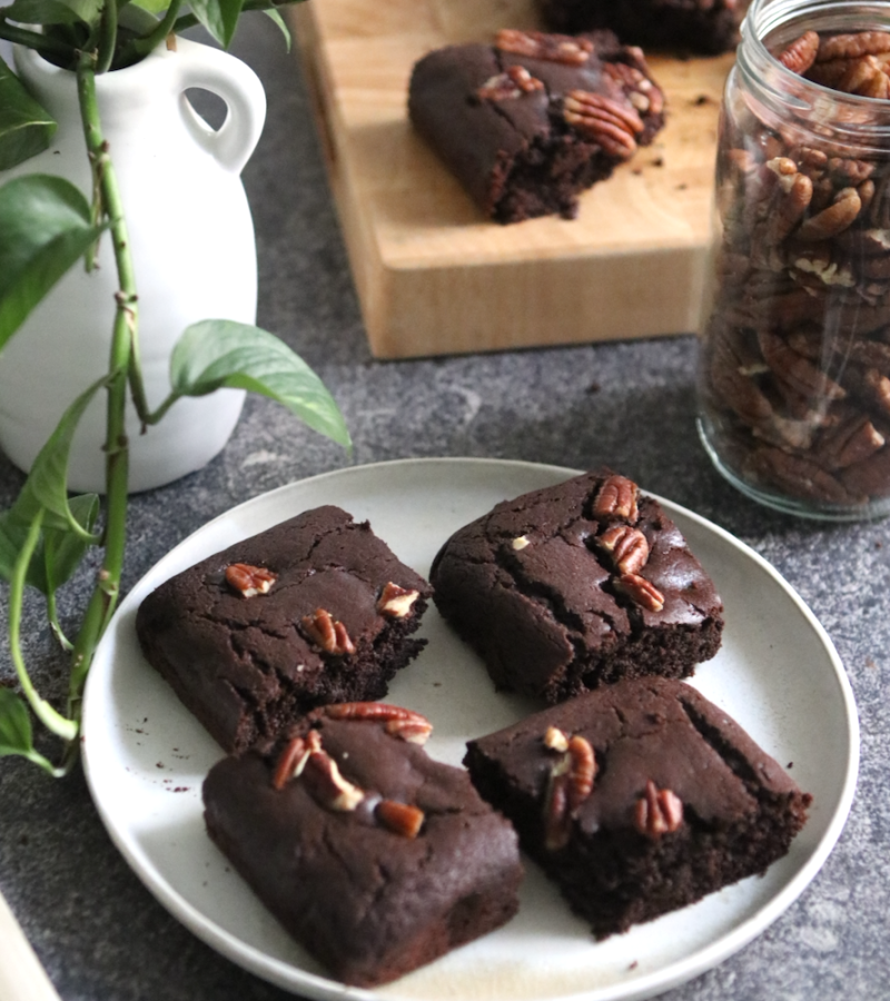 Brownie caffè e noci pecan ricetta