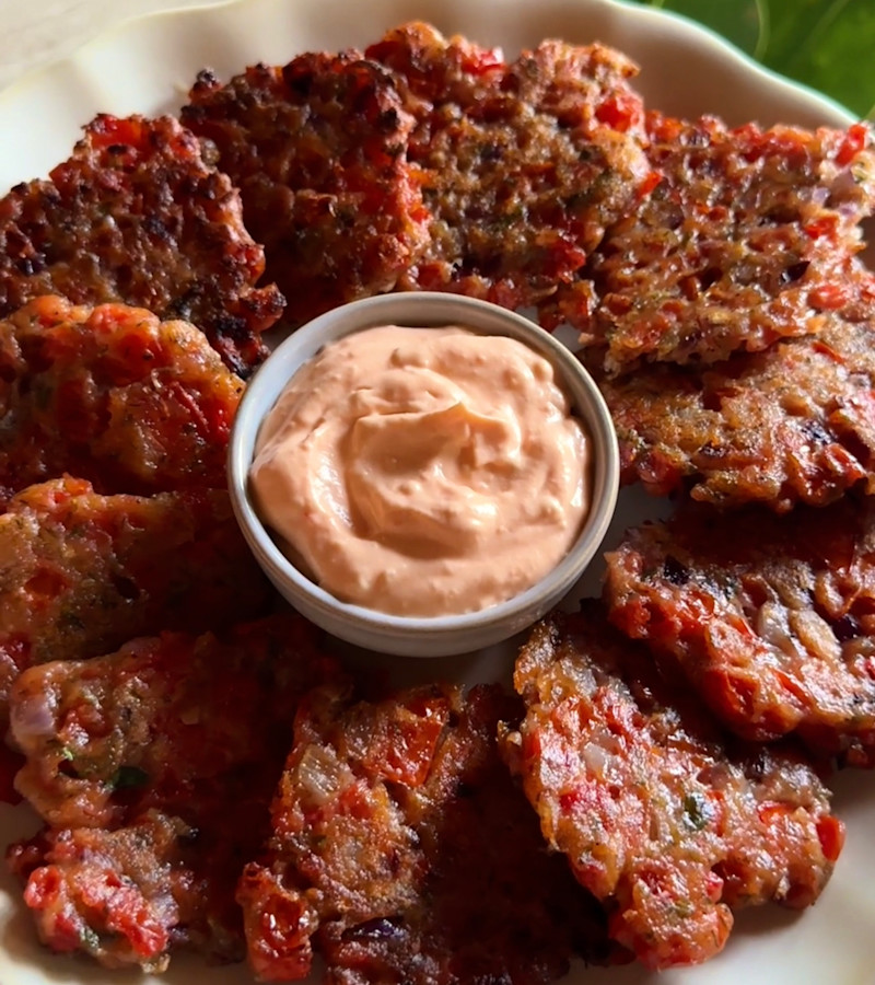 Tomato fritters ricetta