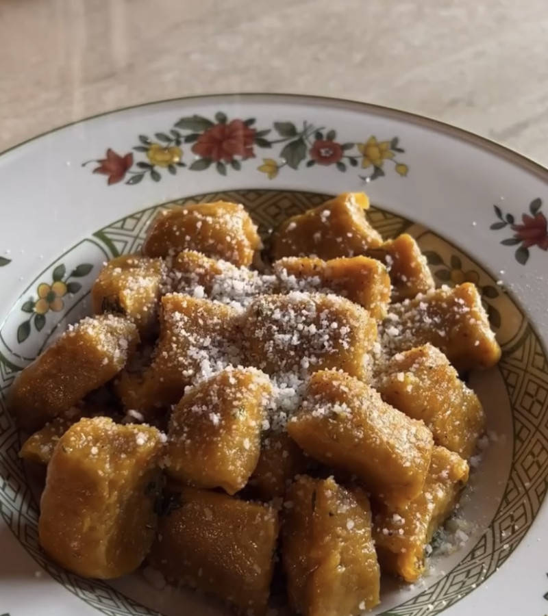 Gnocchi di carote arrosto al timo ricetta