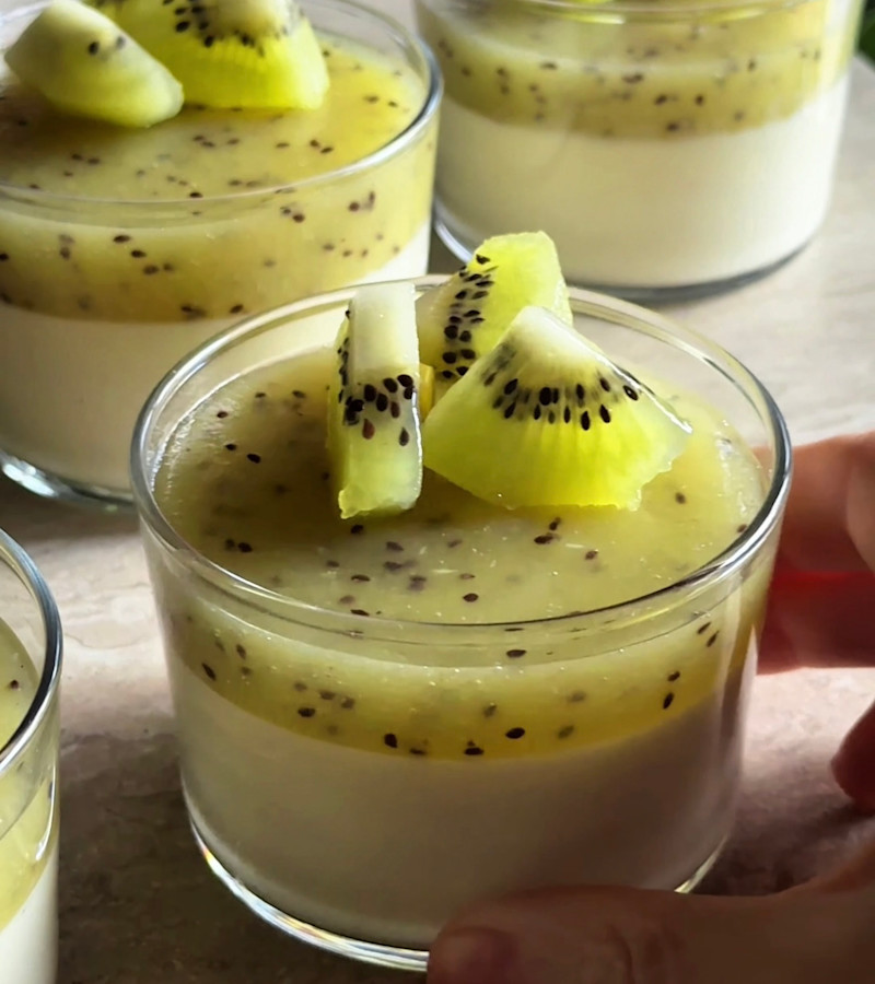 Budini kiwi e vaniglia ricetta