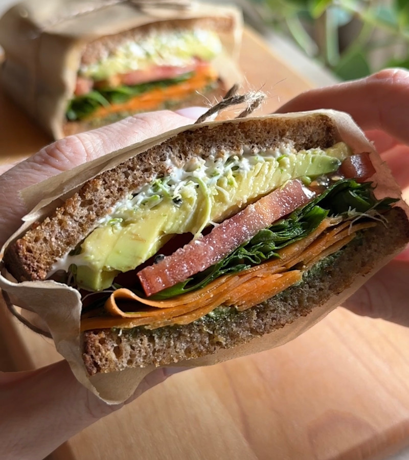 Sandwich di verdure ricetta