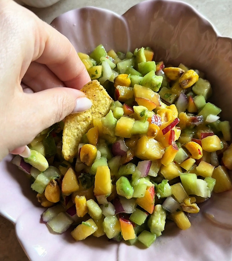 Ceviche di nettarine ricetta