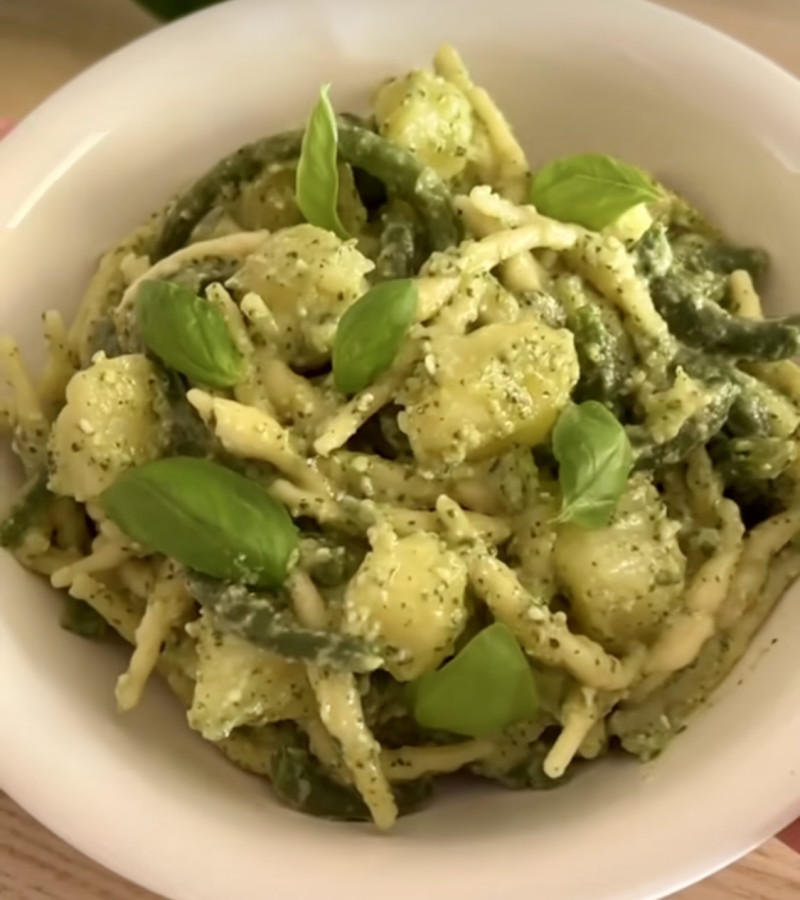 Trofie pesto, patate e fagiolini ricetta