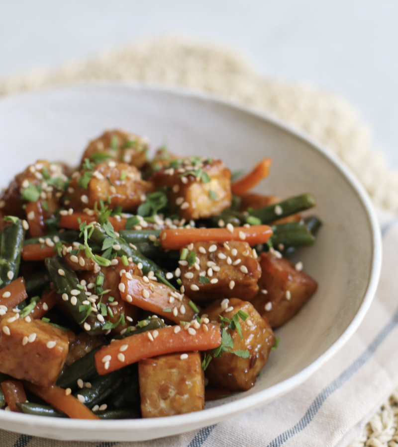 Tempeh alla piastra con salsa agrodolce ricetta