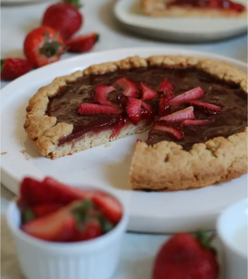 Crostata di fragole vegana ricetta