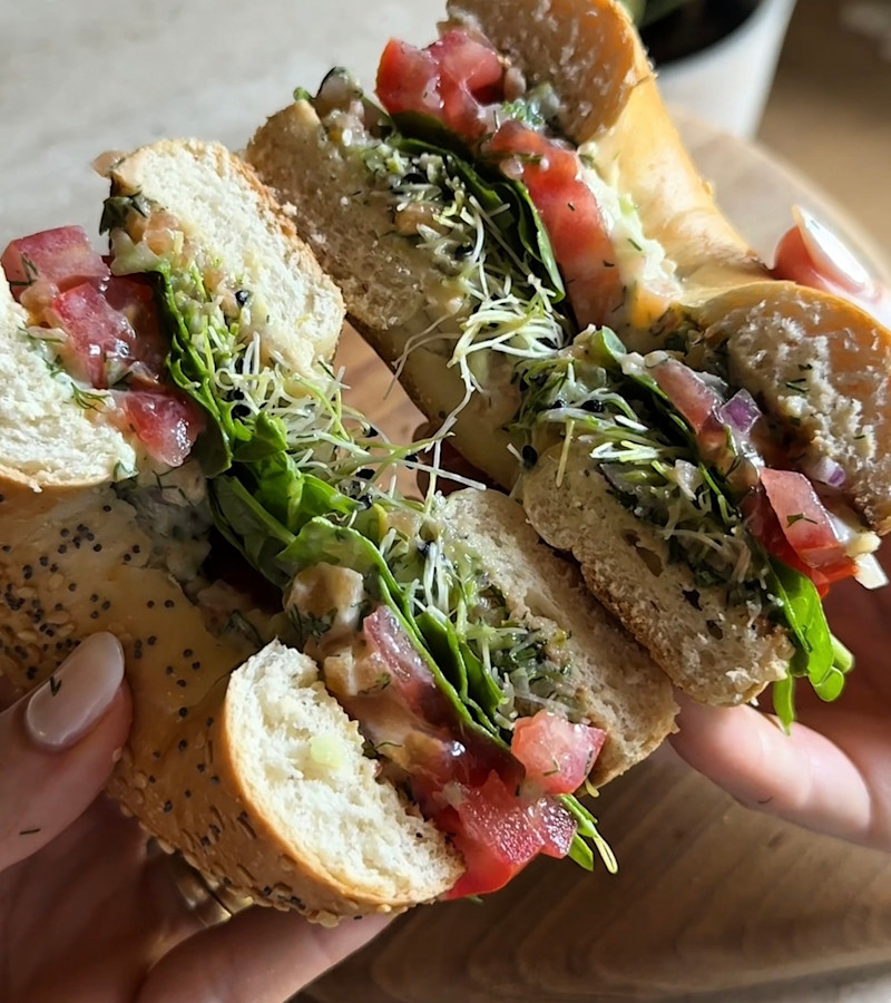 Bagel estivo ricetta