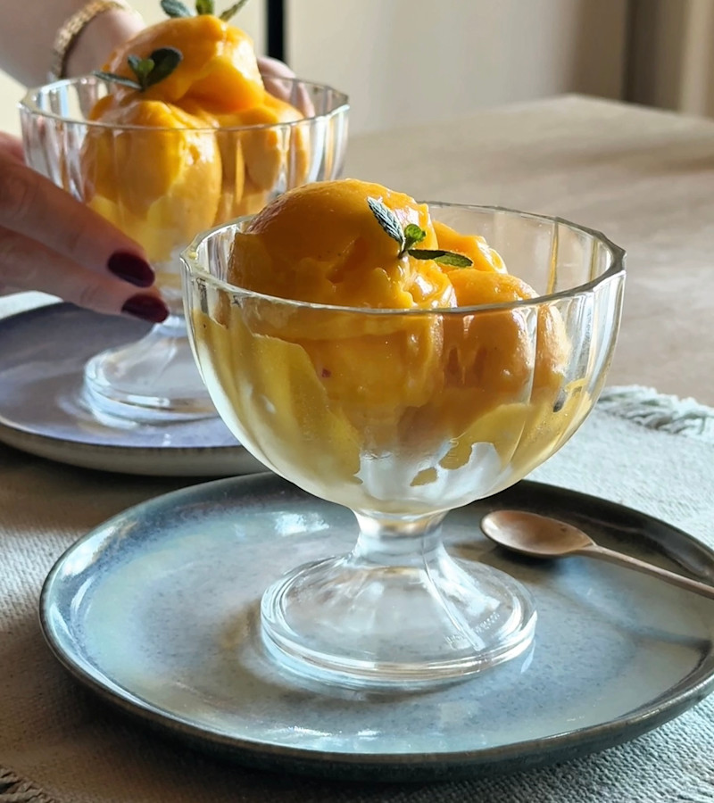 Sorbetto al mango ricetta