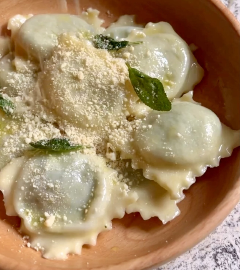 Ravioli di borragine ricetta