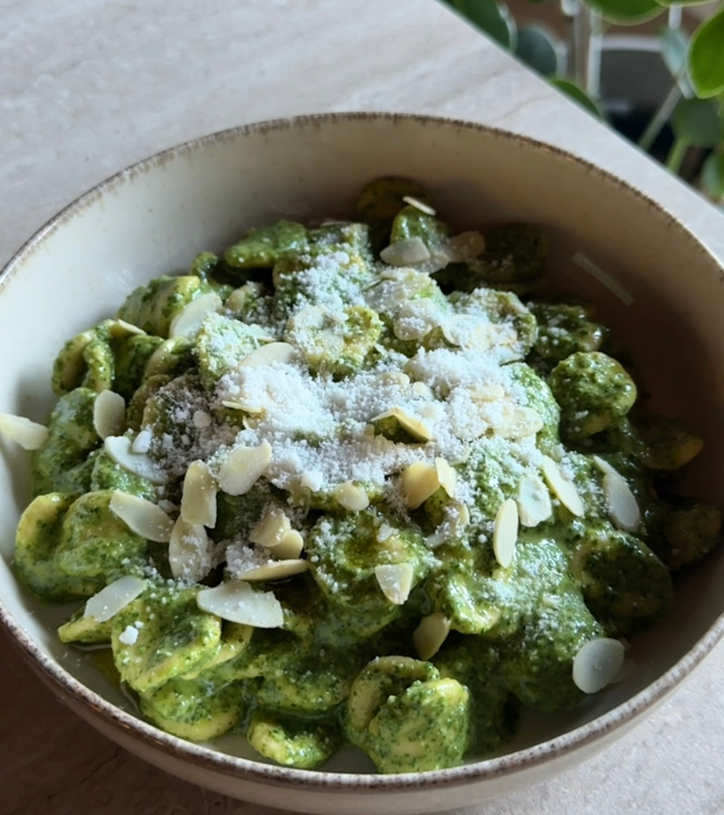 Pasta al pesto di cavolo riccio ricetta